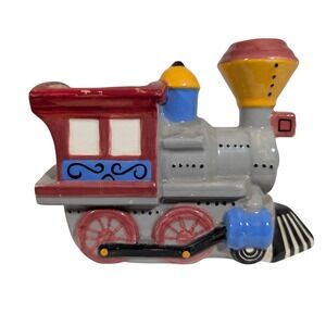 Vintage 1968 Thomas Ceramics Locomotive Train Plant Succulents Planter Display